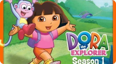 爱探险的朵拉第一季 dora the explorer season 1 中英文版,纯英文版