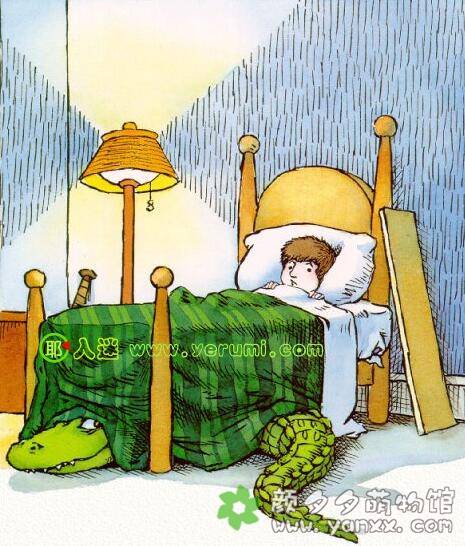 儿童绘本：《有一条鳄鱼在我的床底下》alligator under my bed 中英PDF绘本+音频MP3图片 No.1