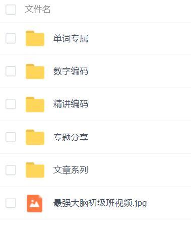 《最强大脑初级班》快速记忆法 【视频教程+训练素材】图片 No.1